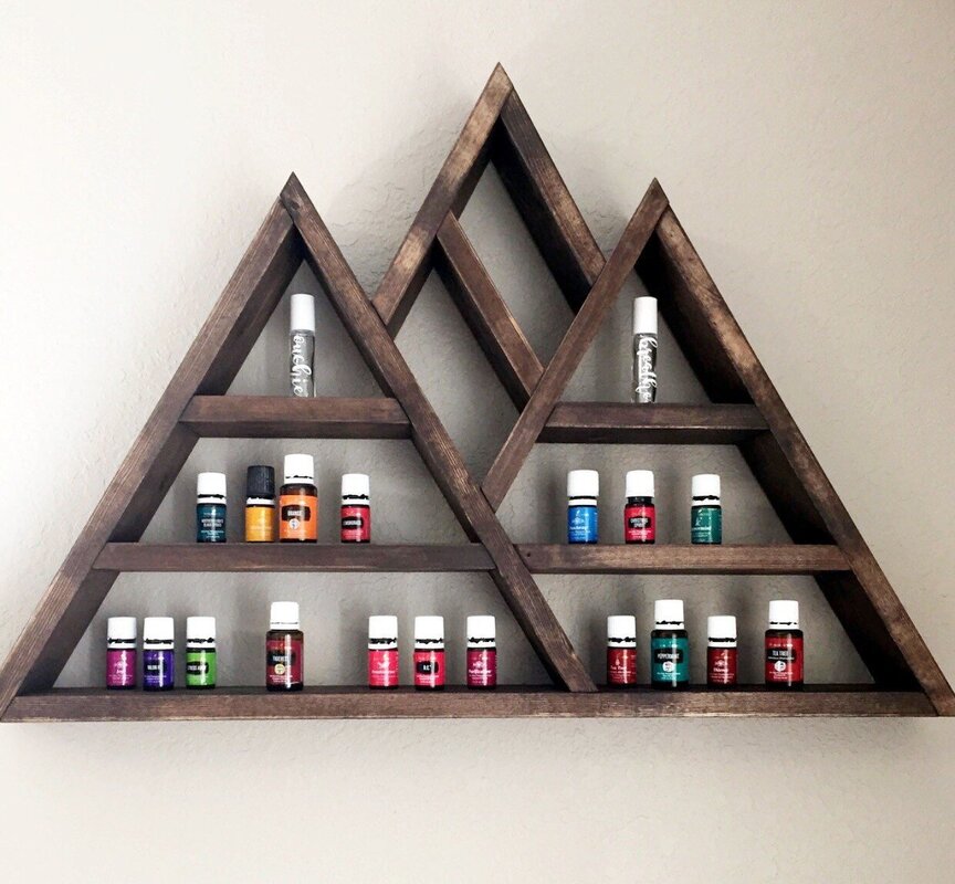 Triangular shelves