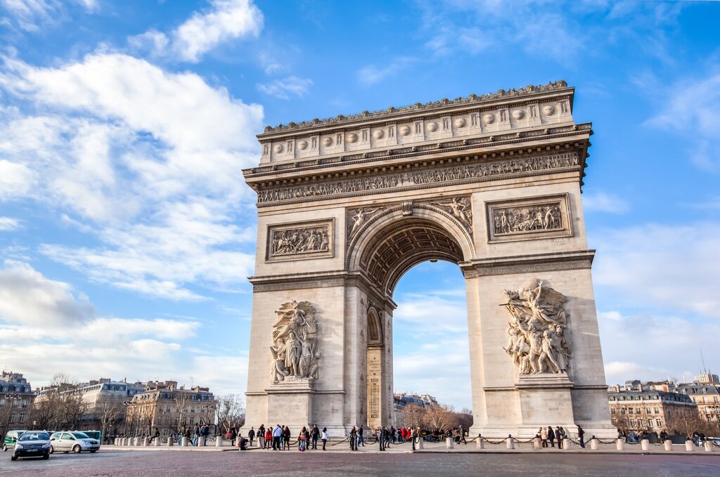 The Arc de Triomphe of Paris