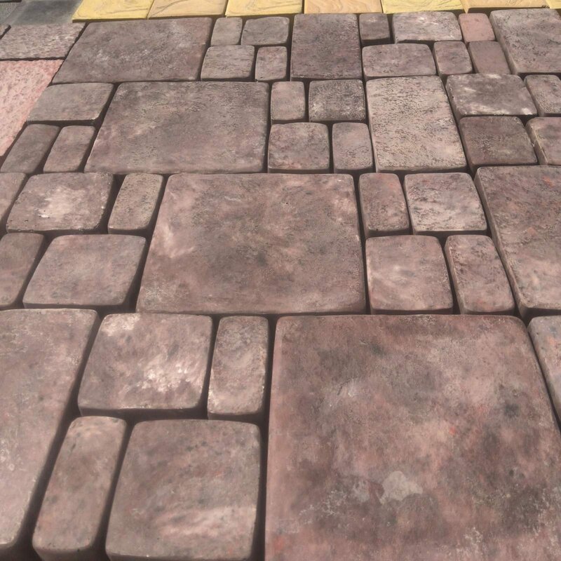 Retro paving slabs