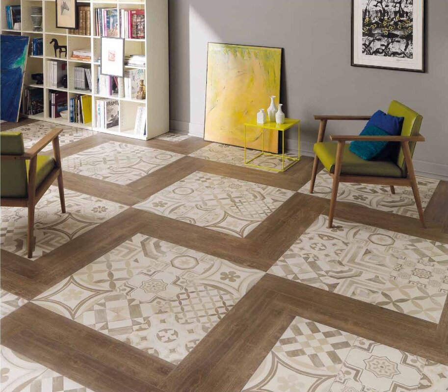 Cement floor tile