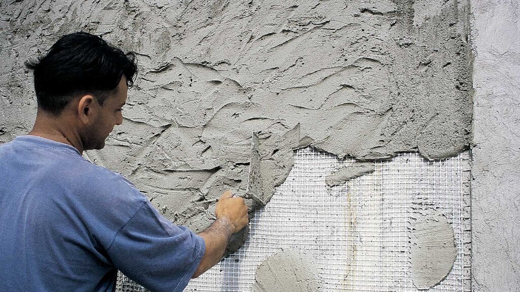 Cement-sand plaster for walls