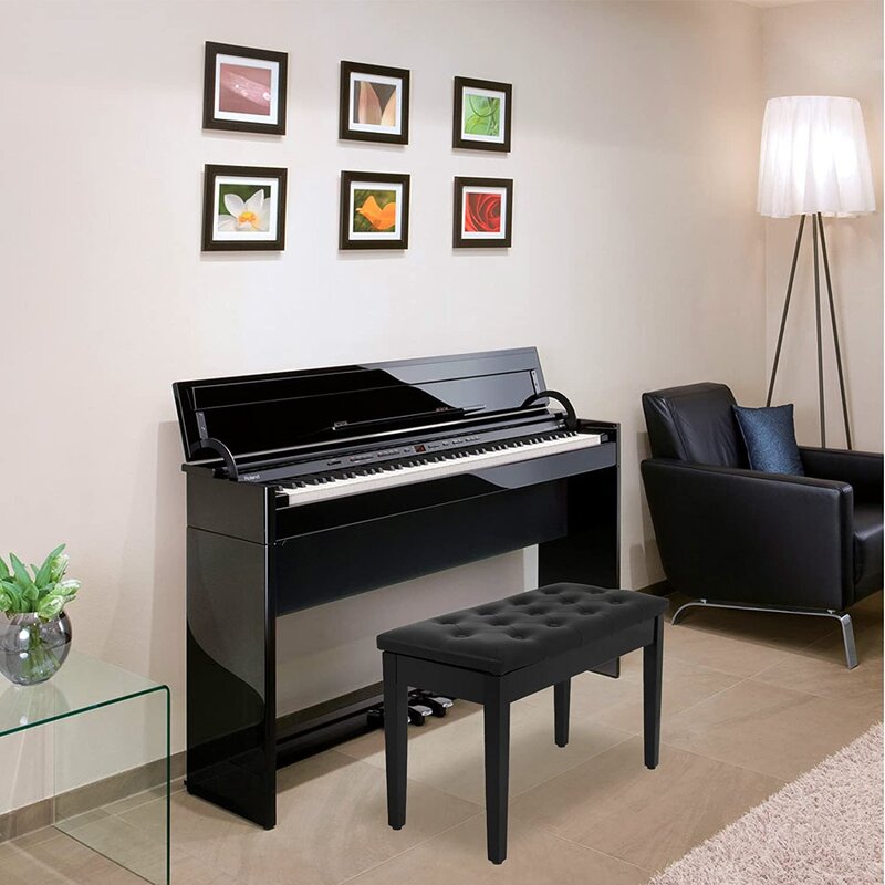 Digital piano in the interior