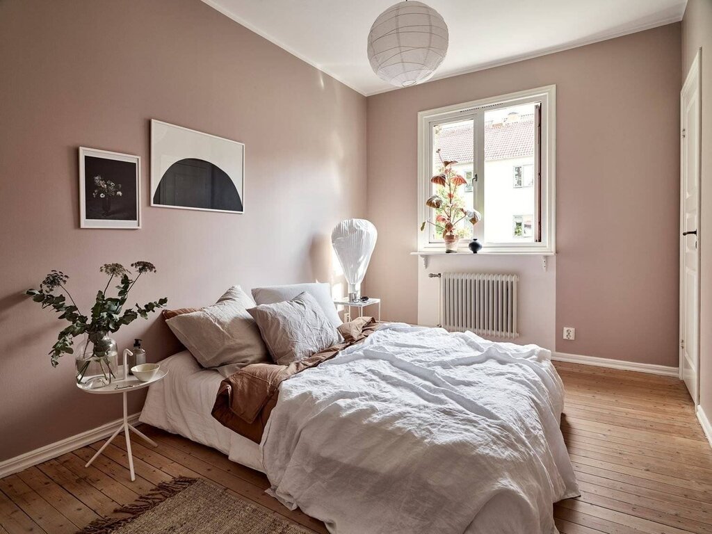 The color of the paint for the bedroom