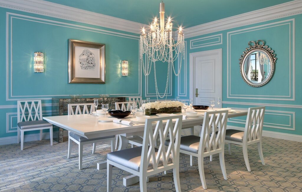 Tiffany color in the interior