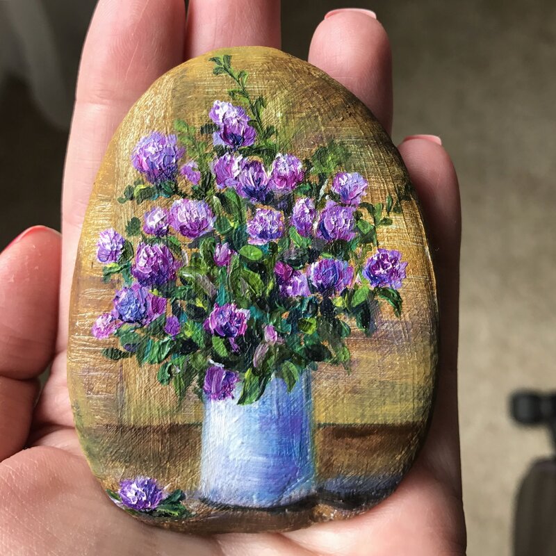 Flowers on the stones