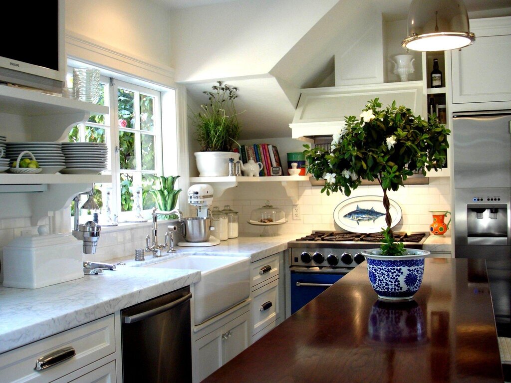 Flowers in the kitchen