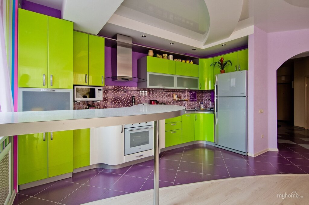 Colored kitchens