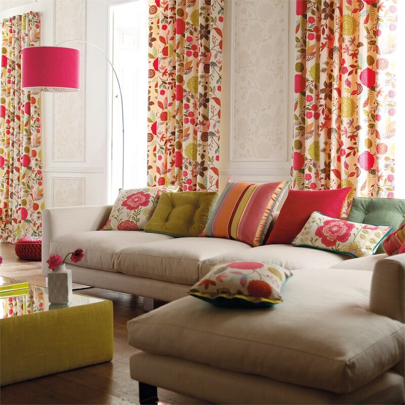 Colored curtains