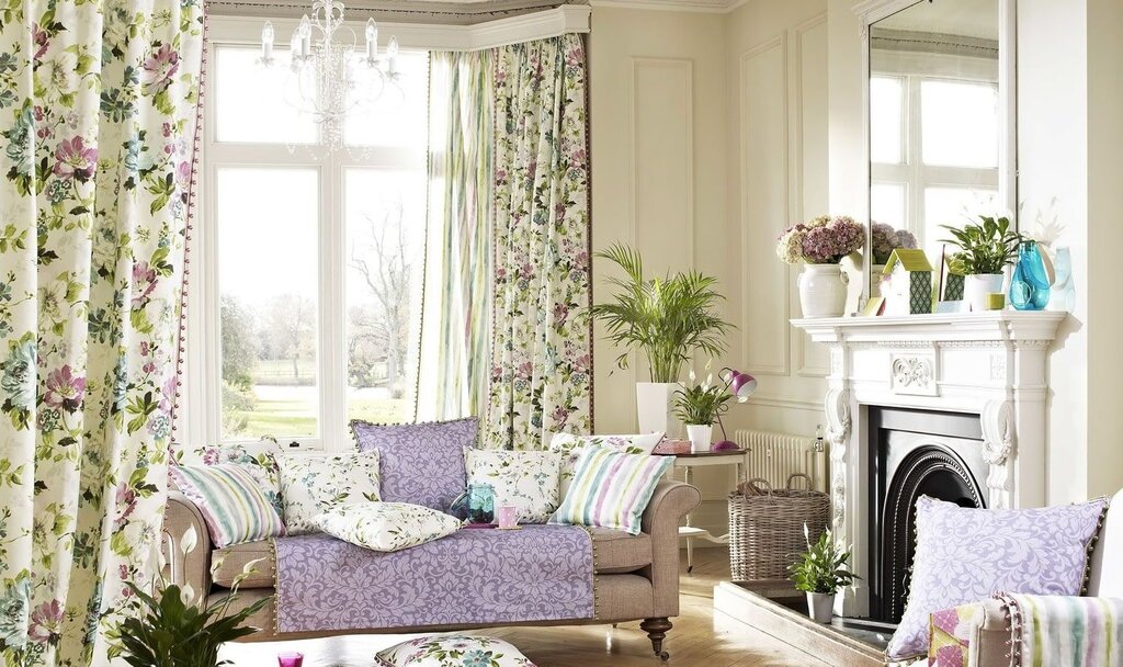 Flower curtains