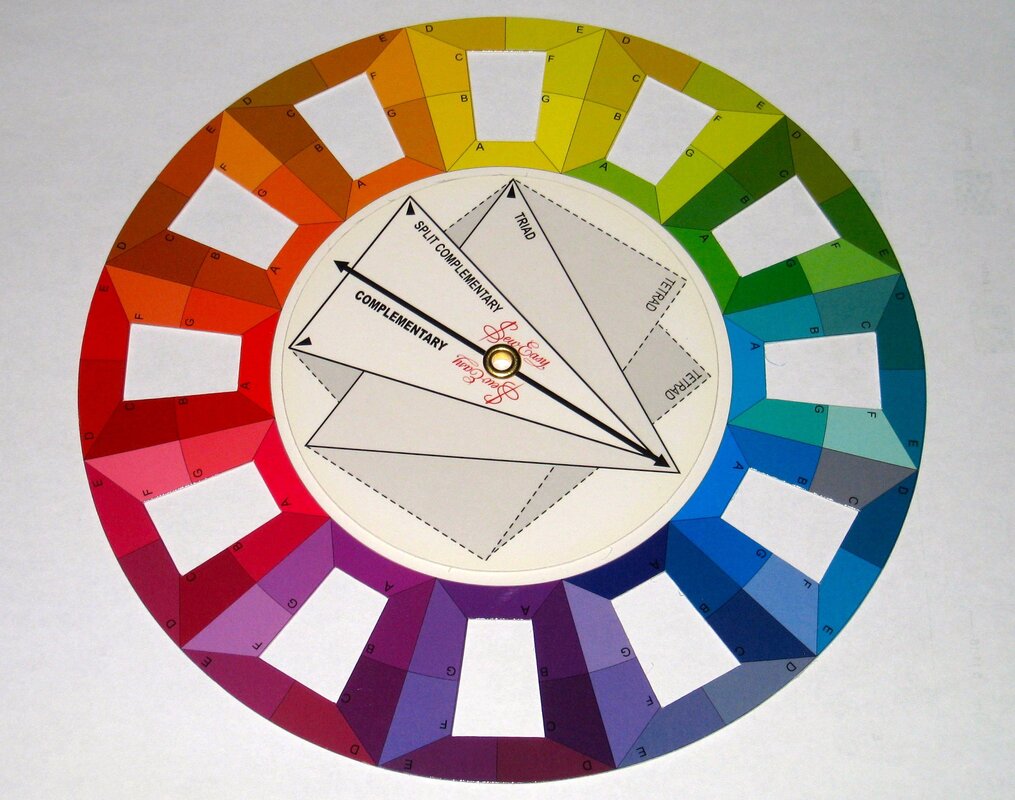 Color wheel in interior design