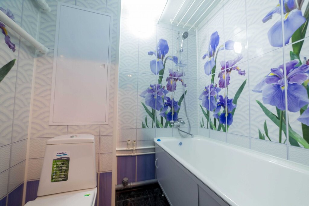 PVC panel bathroom in a Khrushchyovka