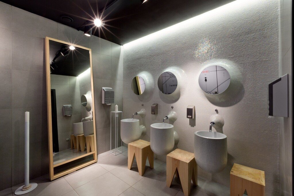 Restroom in the café