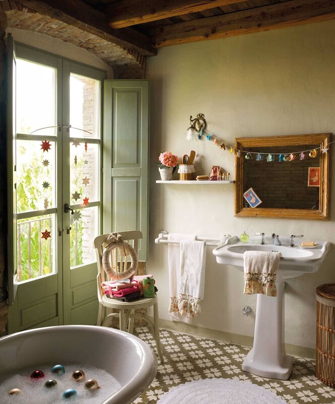 Country-style bathroom