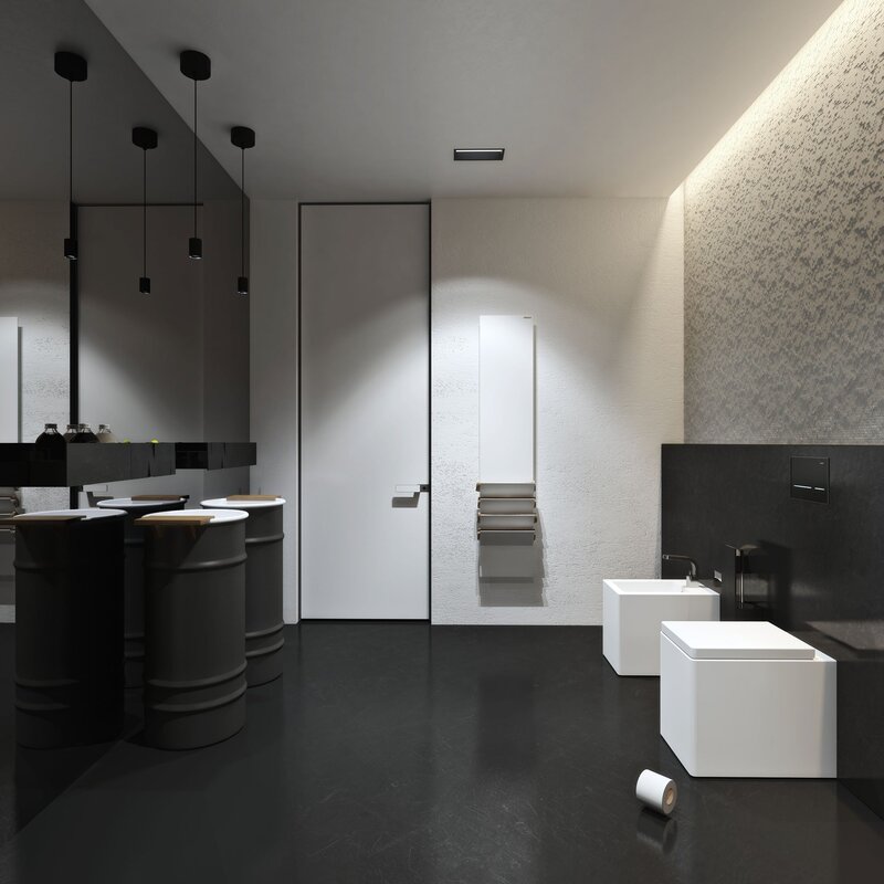 Minimalist-style bathroom