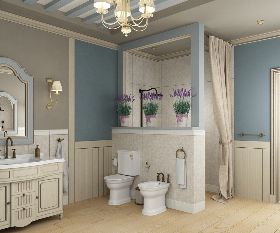 Provence-style bathroom