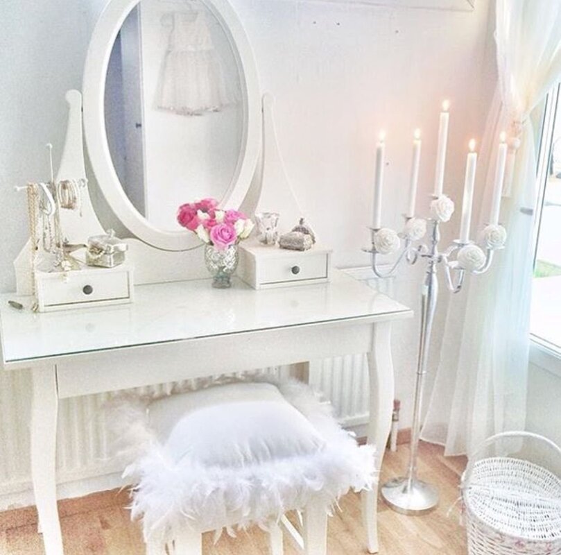 Dressing table in the interior