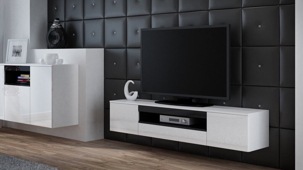 A long modern TV stand for the living room