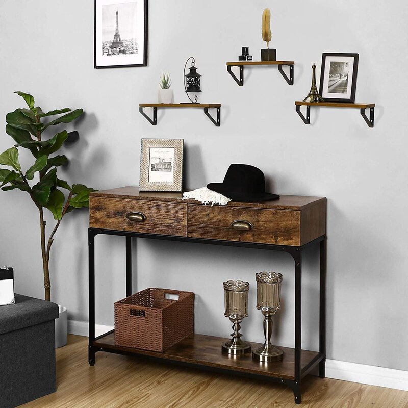 Loft-style hallway cabinet