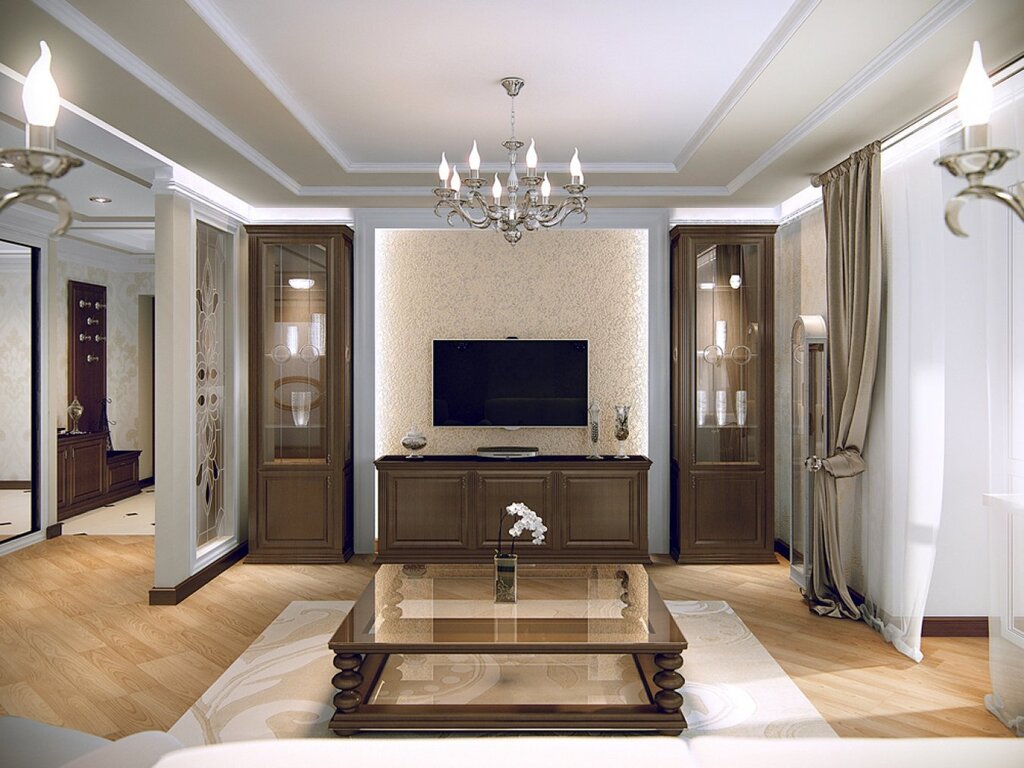 TV area in a classic style