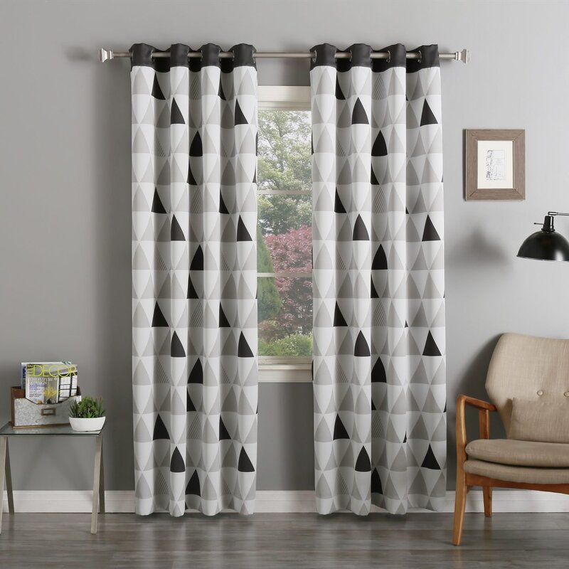 Sheer curtains on grommets