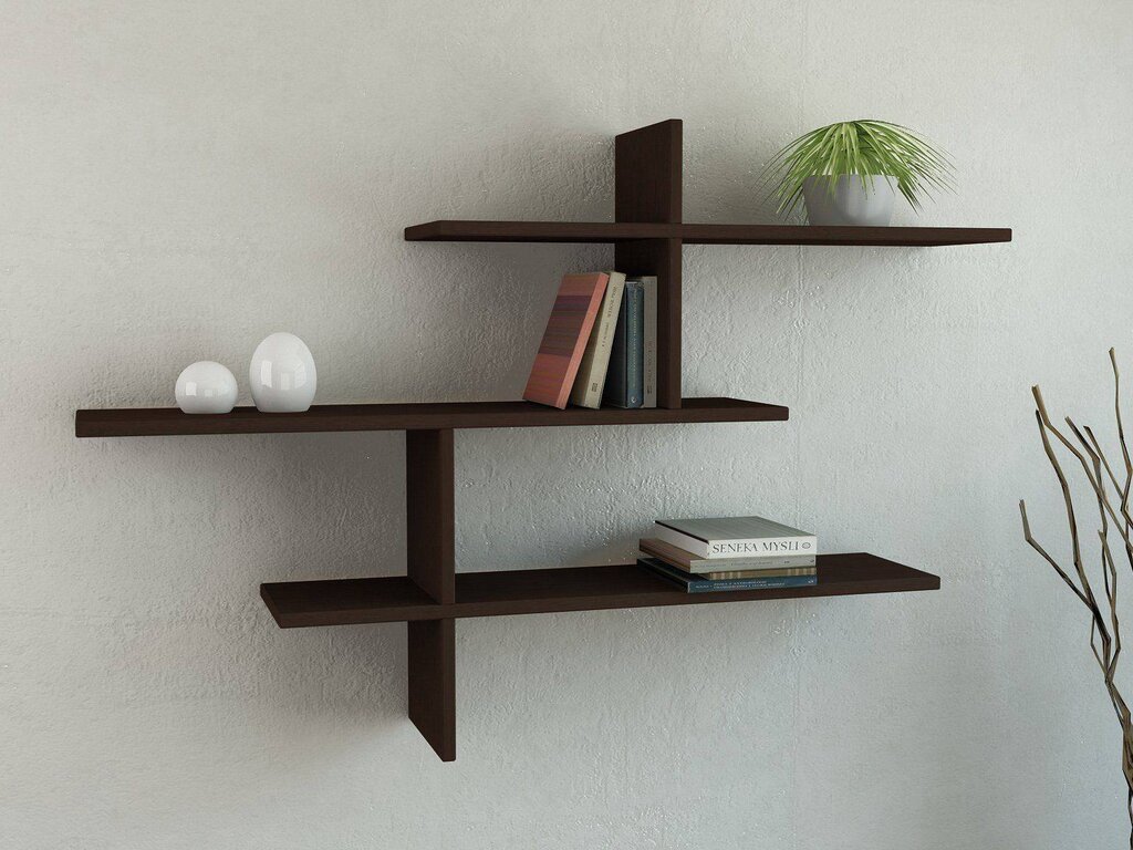 Corner hanging shelf