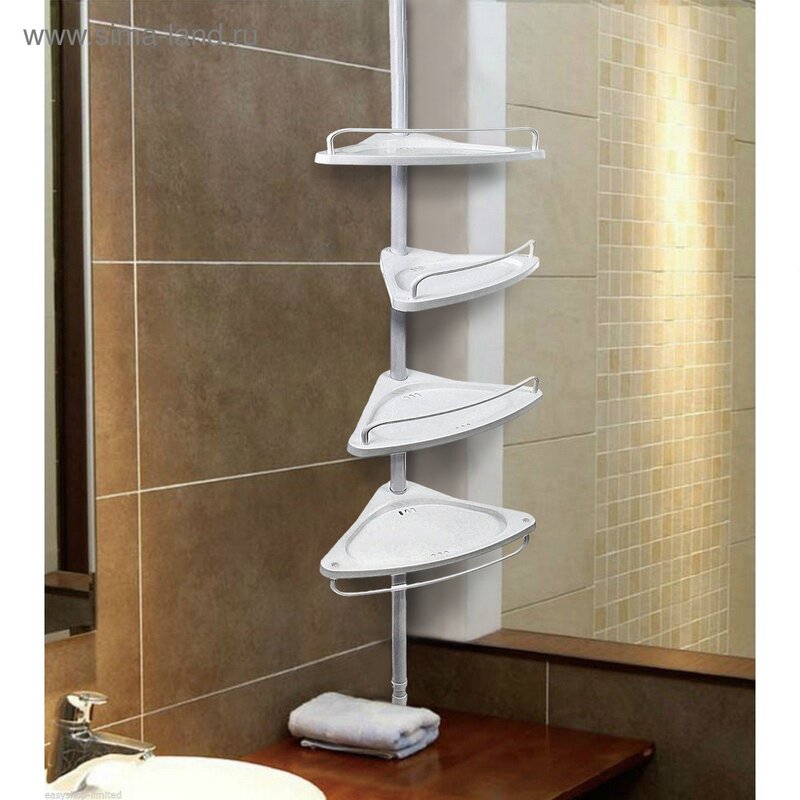 Corner shelf for the bathroom