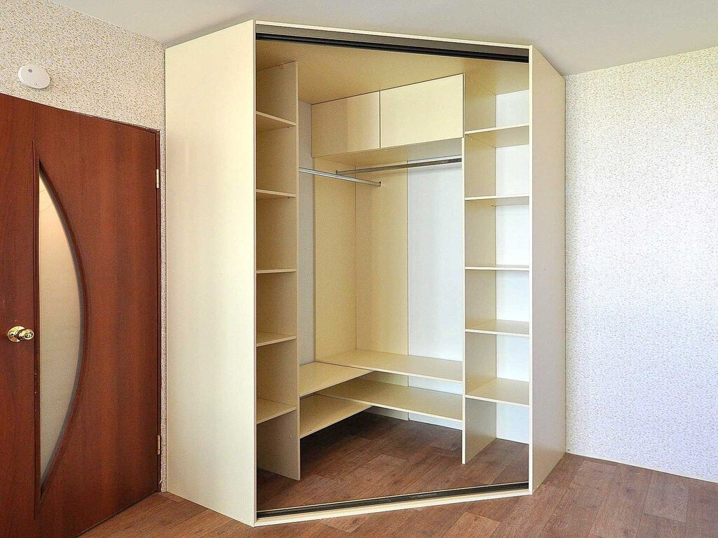 Corner sliding wardrobe closets