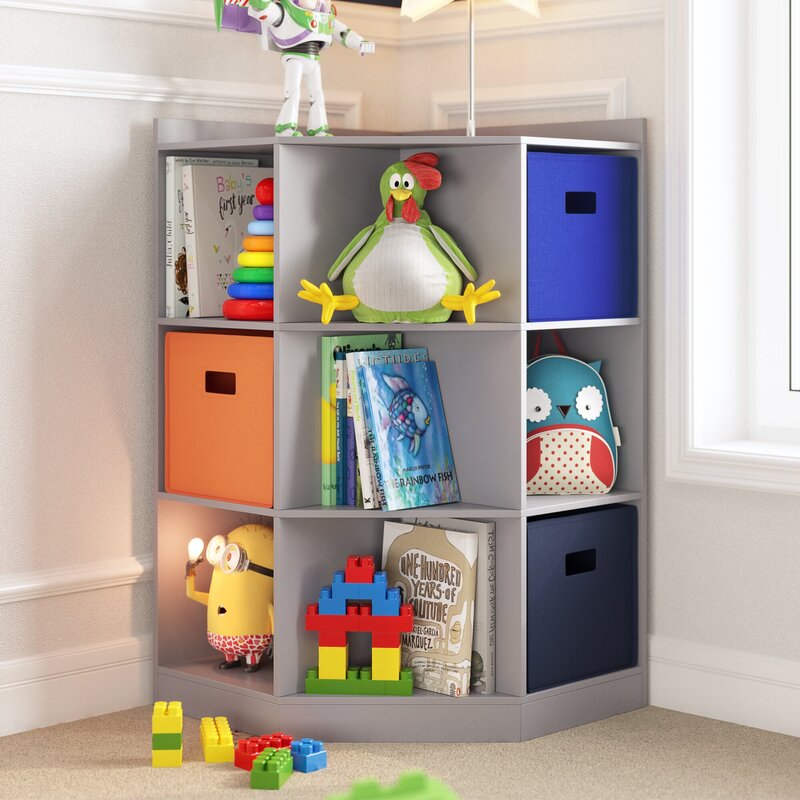 Corner shelf for toys