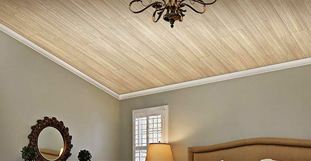 Installing laminate on the ceiling