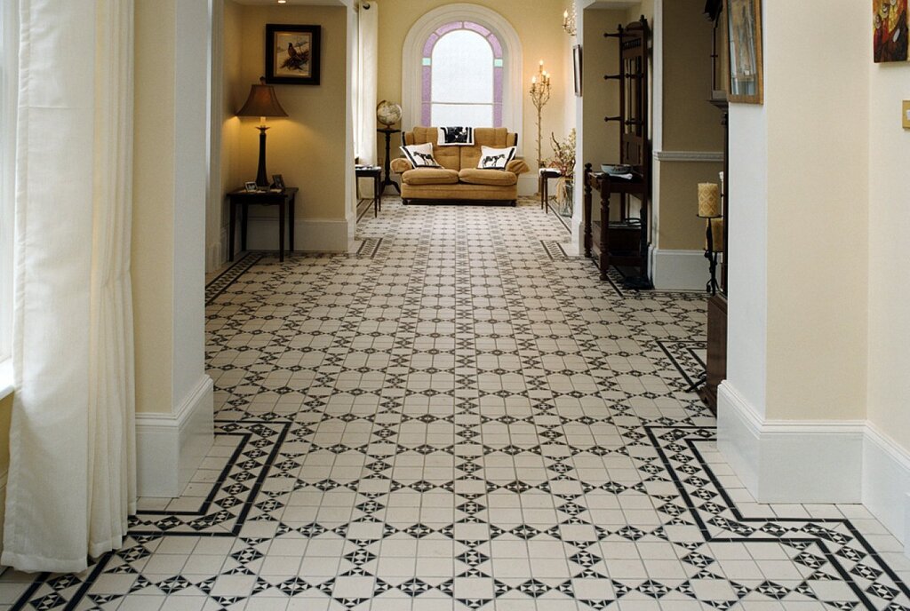 Tiling in the hallway