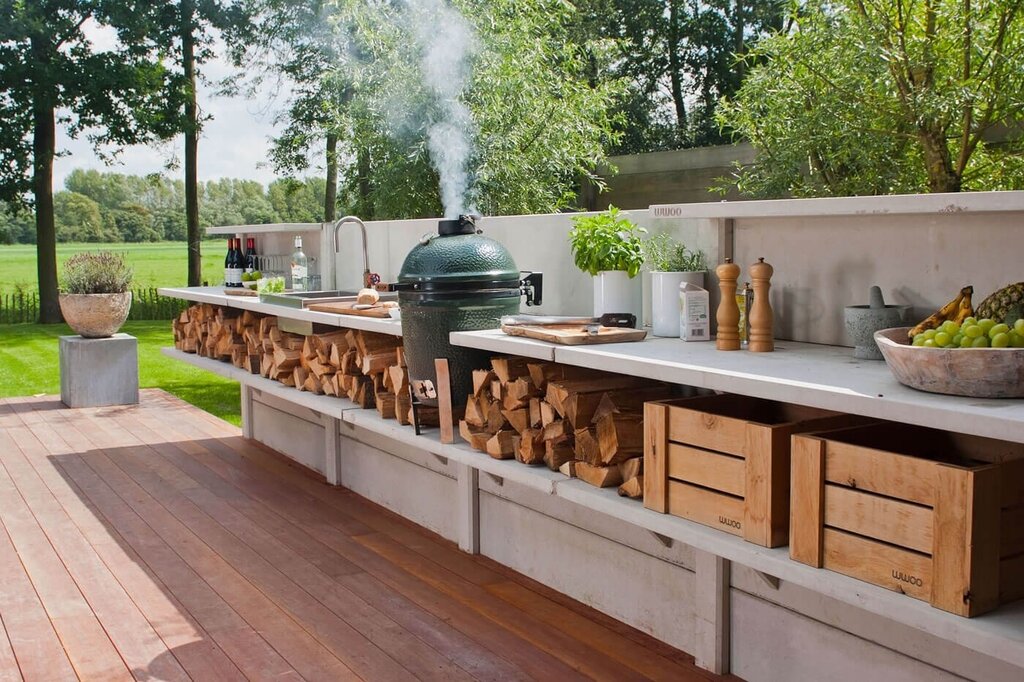 Outdoor kitchen set