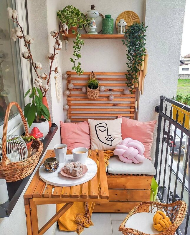 Cozy balcony with your own hands