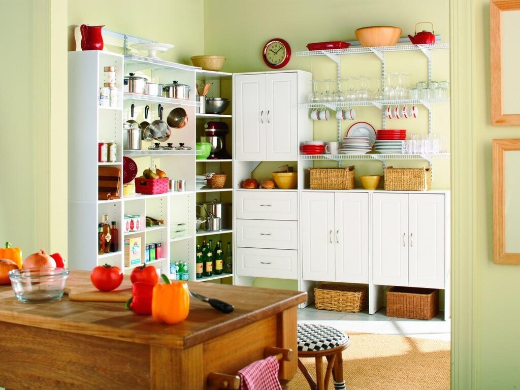 Narrow shelves for the kitchen