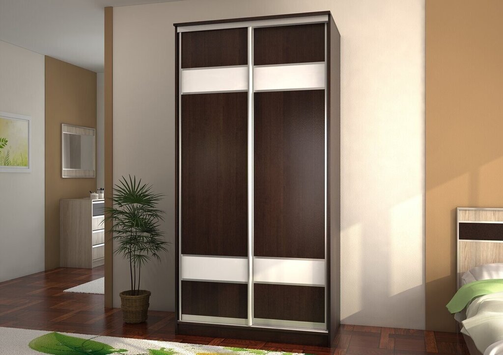 Narrow wardrobe closet