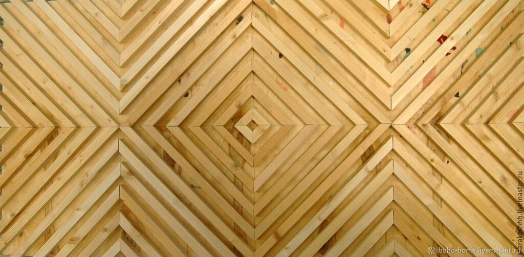 Herringbone paneling