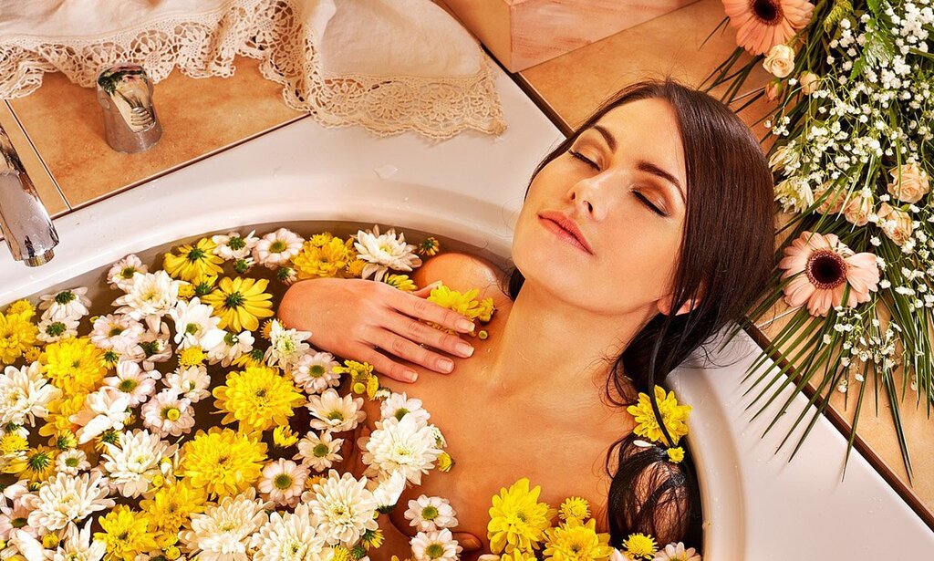 Chamomile bath