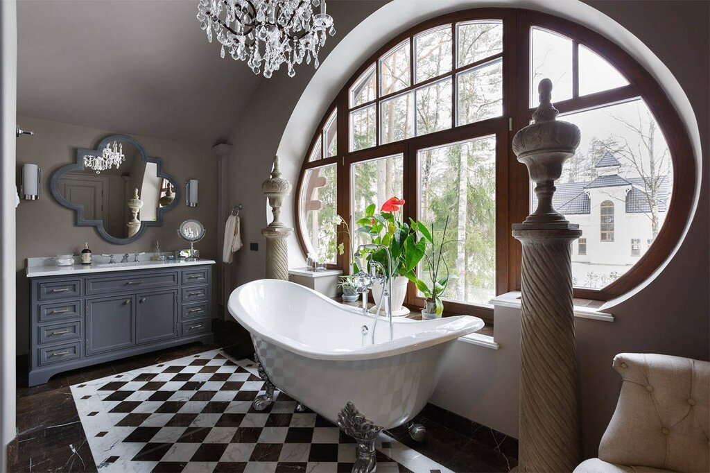 A bathtub in American style