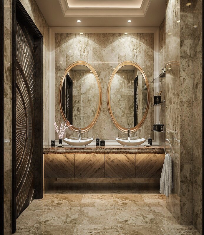 Art Deco style bathroom