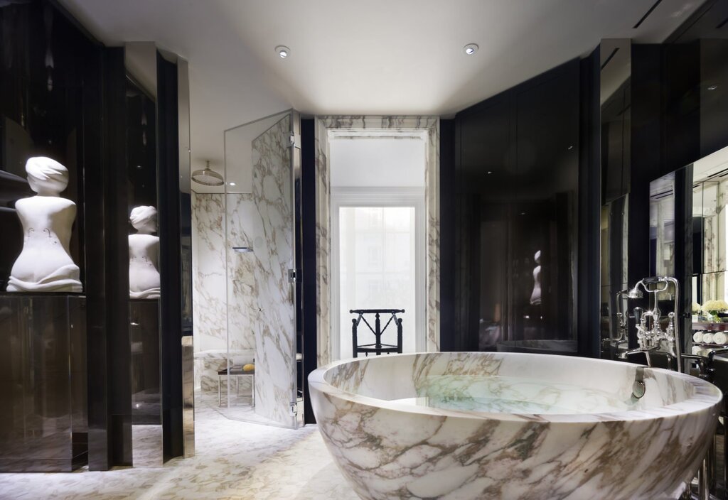 Bathroom black marble