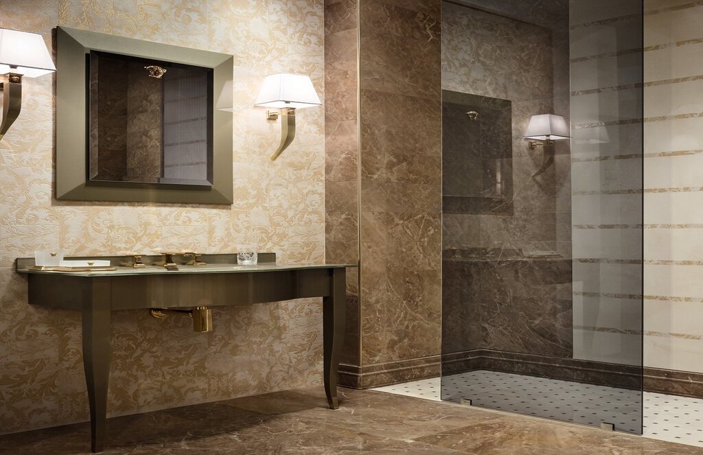 Bathroom porcelain stoneware onyx