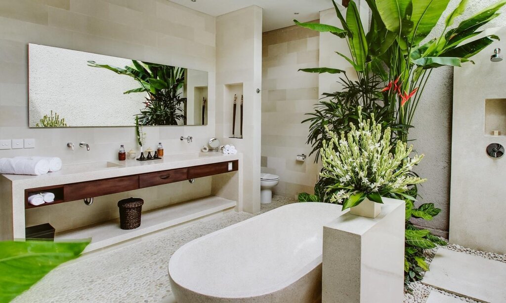 Bathroom in Bali style