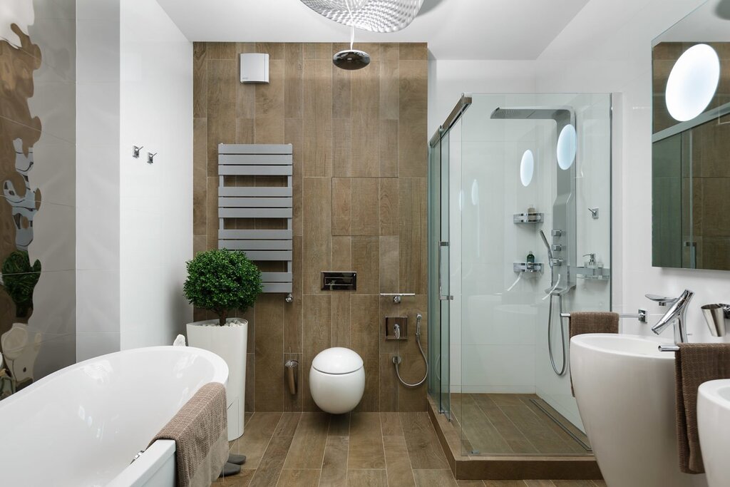 The bathroom in contemporary style