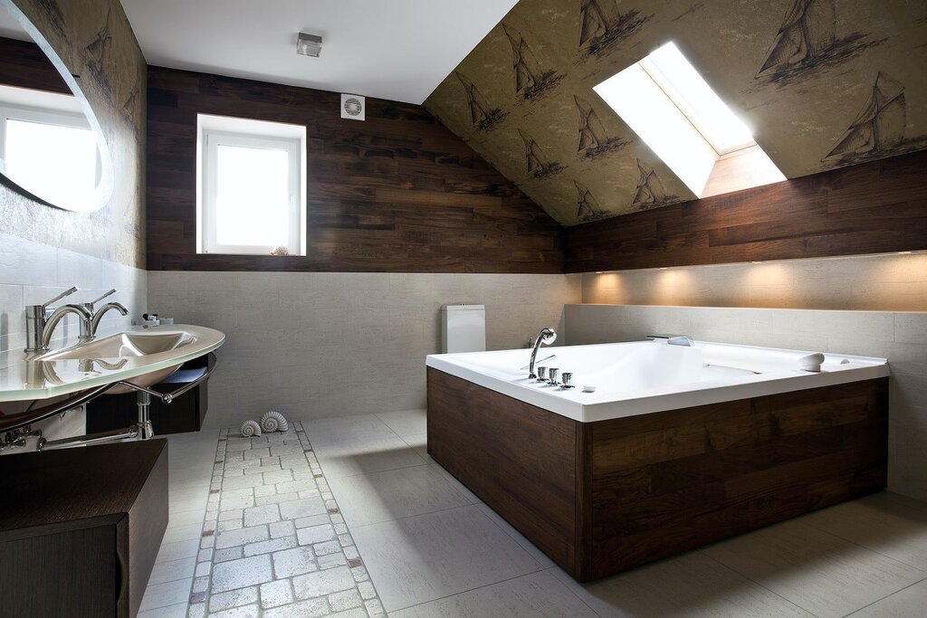 Bathroom in the attic