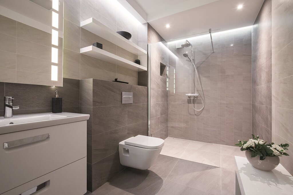 Bathroom with installation