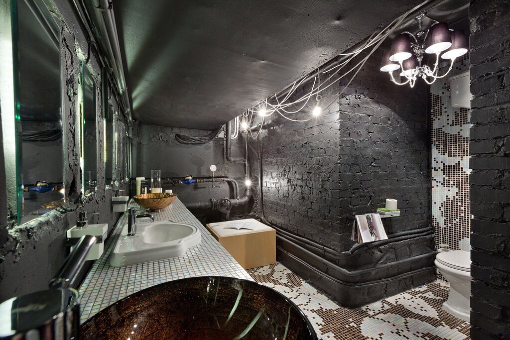 Bathroom in an industrial style