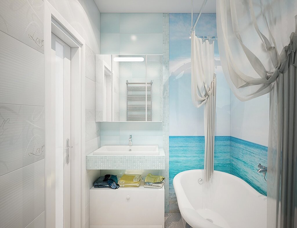 Bathroom in a panel house