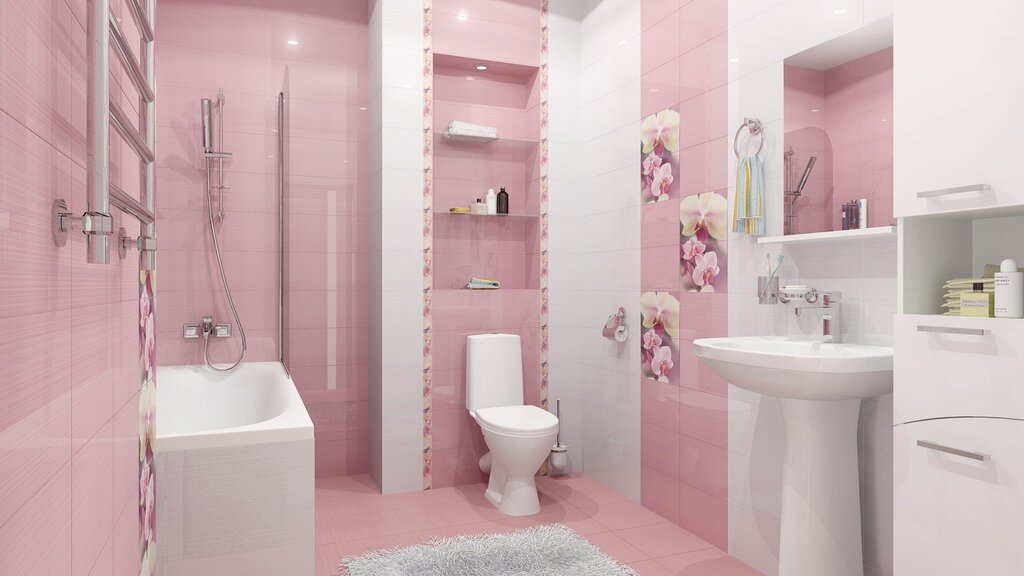 Bathroom in pink