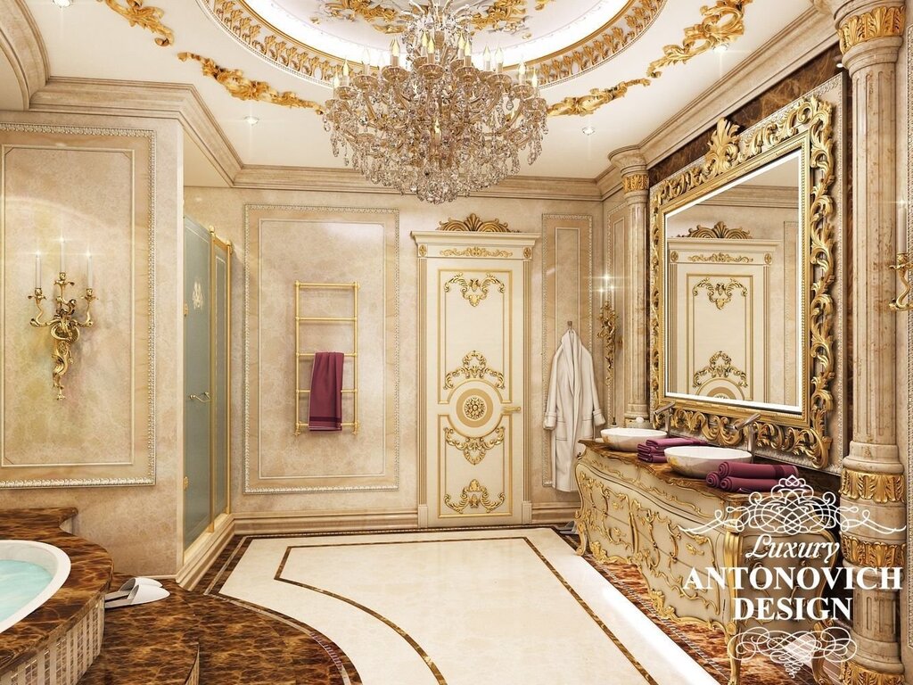 Baroque-style bathroom