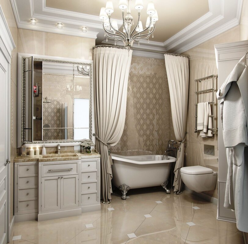 Bathroom in classic style