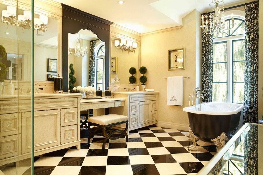 Vintage-style bathroom